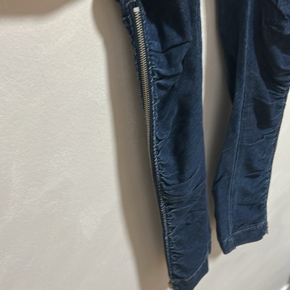 MISS SIXTY COLLECTION Denim Ruched Ankle Zip Skinny Jeans size 24 y2k vintage - Picture 3 of 12